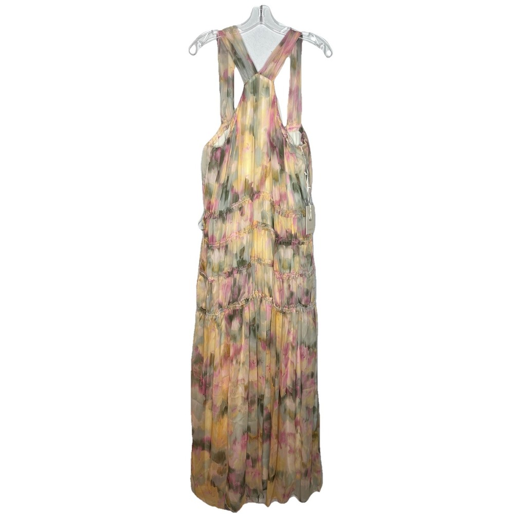 NWT $142 Parker Camille Floral Tiered Maxi Dress Women's 16 Wedding Party Flowy